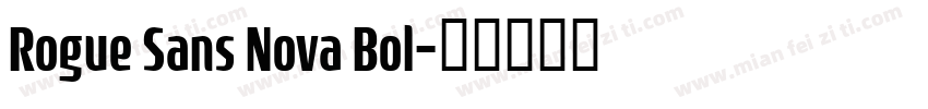 Rogue Sans Nova Bol字体转换